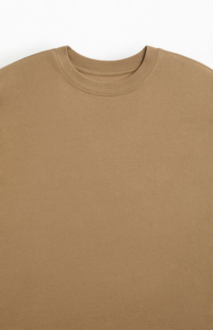 Pacsun Brown Basic Oversized T-Shirt
