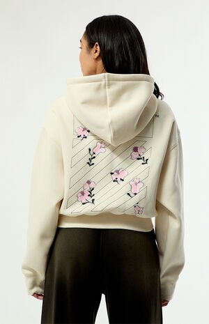 Floral Cropped Hoodie image number 2