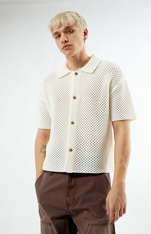 Spence Open Knit Camp Shirt image number 1
