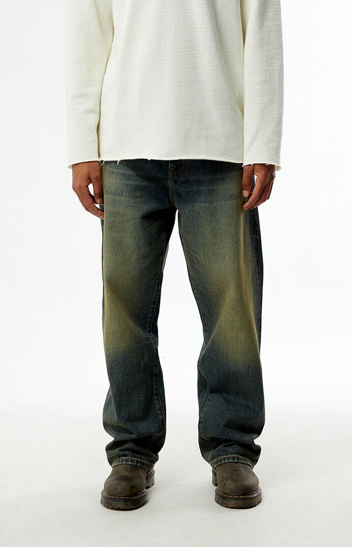 Pacsun Dylan Baggy Jeans Dark Blue Tint