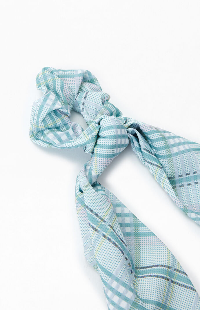 Plaid Flowy Scrunchie