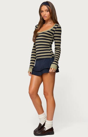 Rainey Striped Long Sleeve Top image number 4