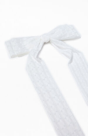 Woven Bow Barrette image number 2