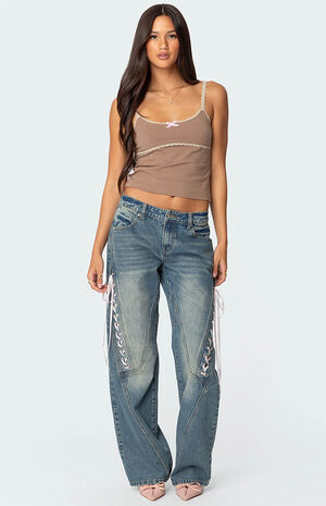 Elin Lace Trim Tank Top image number 5