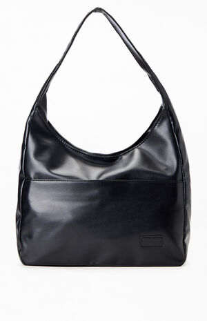 Black Hobo Tote Bag image number 1