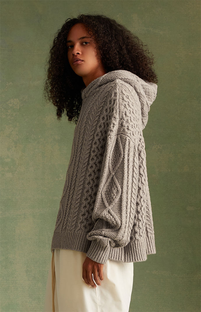【ka】Essential Cable Knit Set Cable Knit Jogger - Htr Steel Grey | MPG Sport