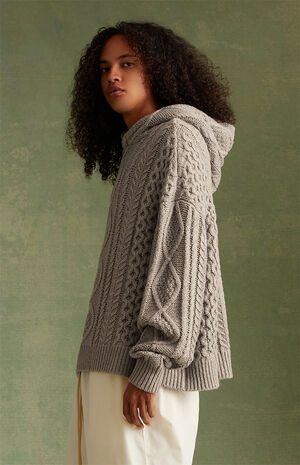 Core Heather Cable Knit Hoodie image number 2