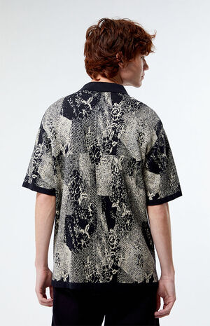 Nostalgic Floral Knit Camp Shirt image number 4