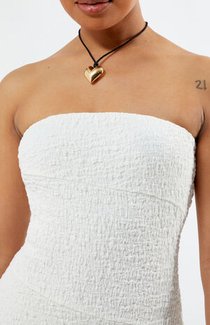 Seamed Strapless Mini Dress image number 2
