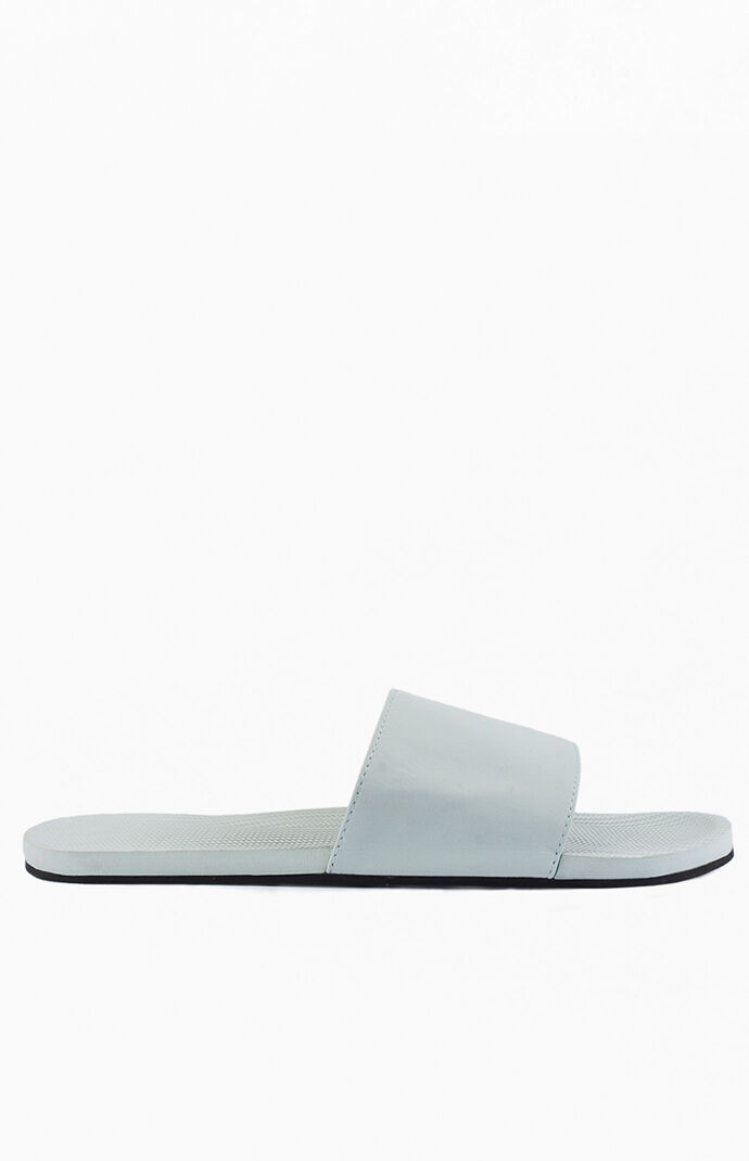 Light Blue ESSNTLS Slide Sandals
