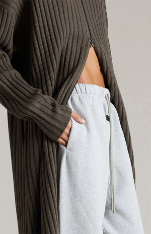 Women's Light Heather Grey Sweatpants image number 5