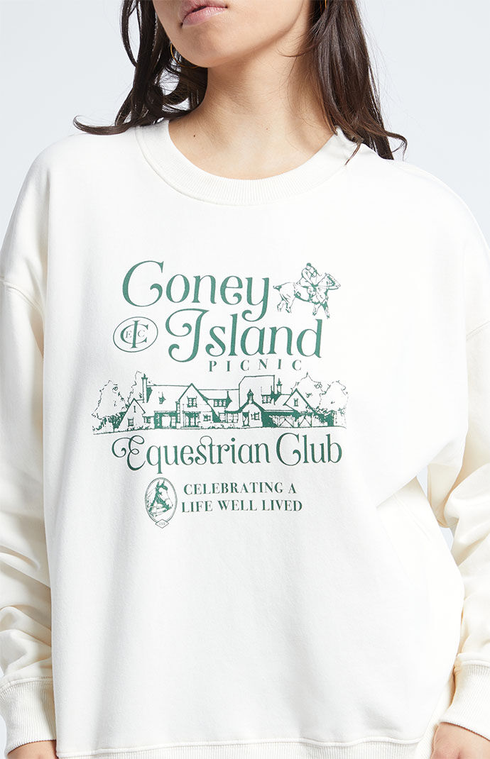 Coney Island Picnic Eco Equestrian Club Crew Neck Sweatshirt PacSun