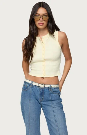 Basel Button Up Tank Top image number 1