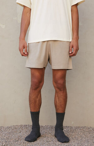 Tan Lounge Shorts Tan Lounge Shorts image number null