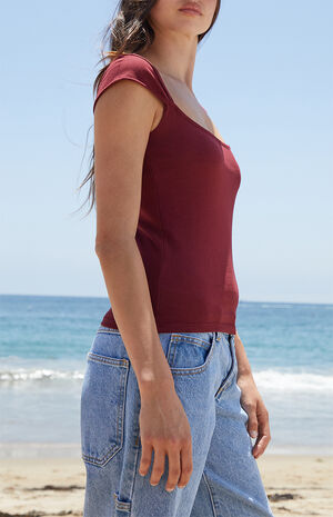 Burgundy Ella Top image number 2