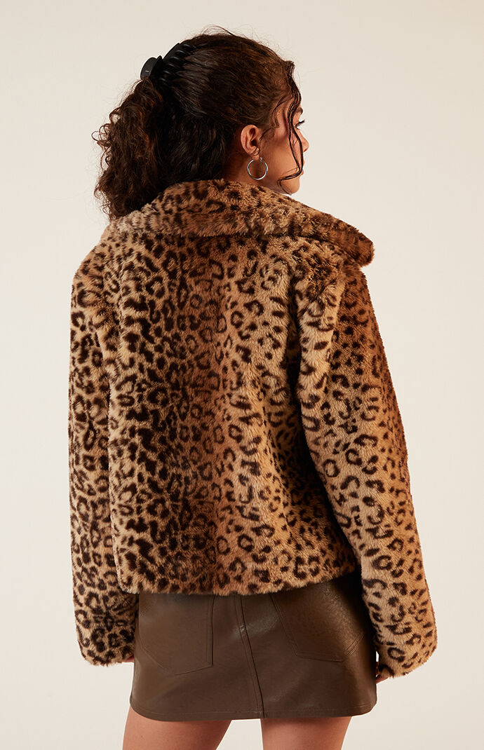 Pacsun Leopard Faux Fur Jacket | PacSun