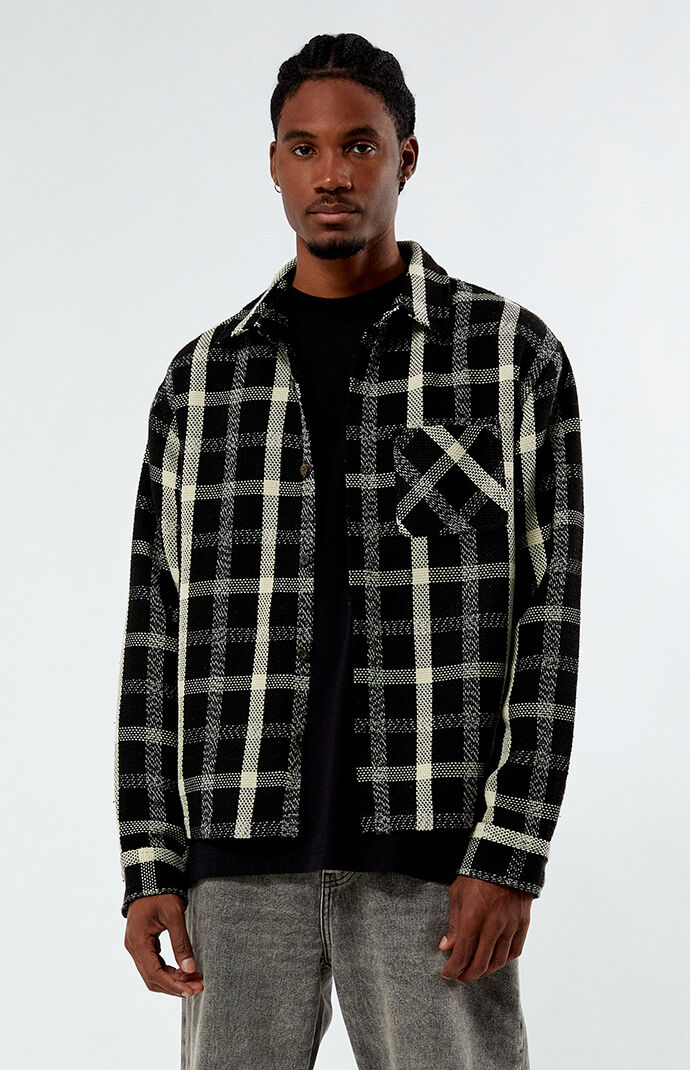 Flannel hoodie pacsun top
