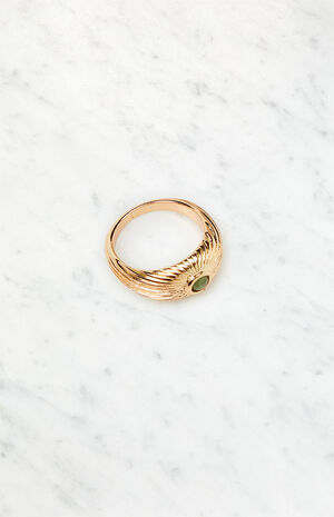 Green Gemstone Ring image number 1