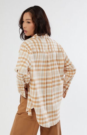 So Stoked Button-Down Flannel Shirt image number 3