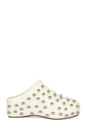 Women's Bone Darwinstud Faux Leather Mules image number 1