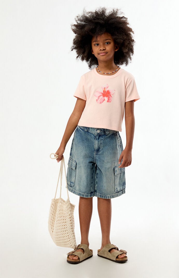 Pacsun Kids Hibiscus Skimmer T-Shirt