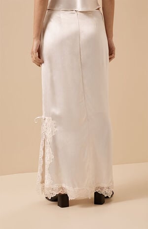 La Vita Lace Trim Maxi Skirt image number 5
