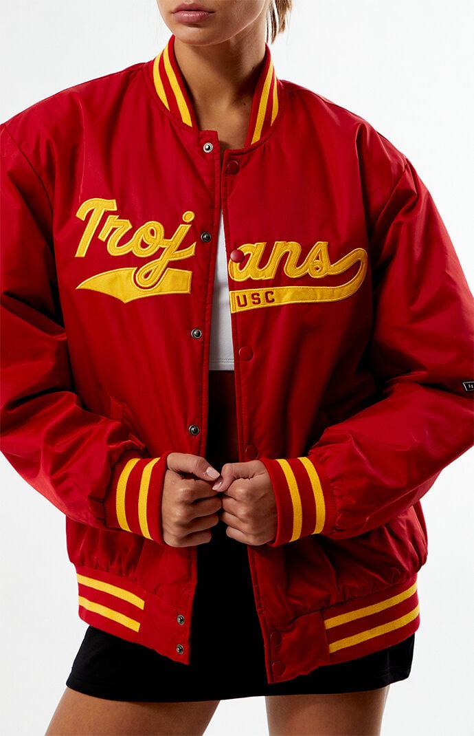 HYPE & VICE USC Trojans A-Game Varsity Bomber Jacket