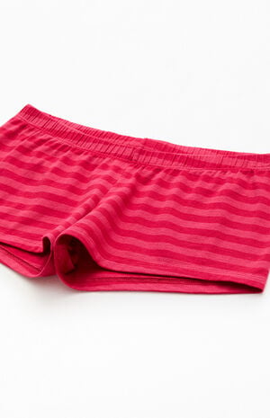 Red Striped Boxer Boyshorts image number 2