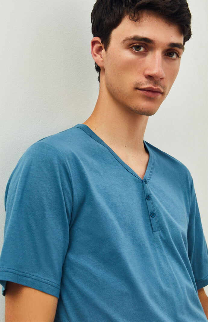 Navy Henley T-Shirt