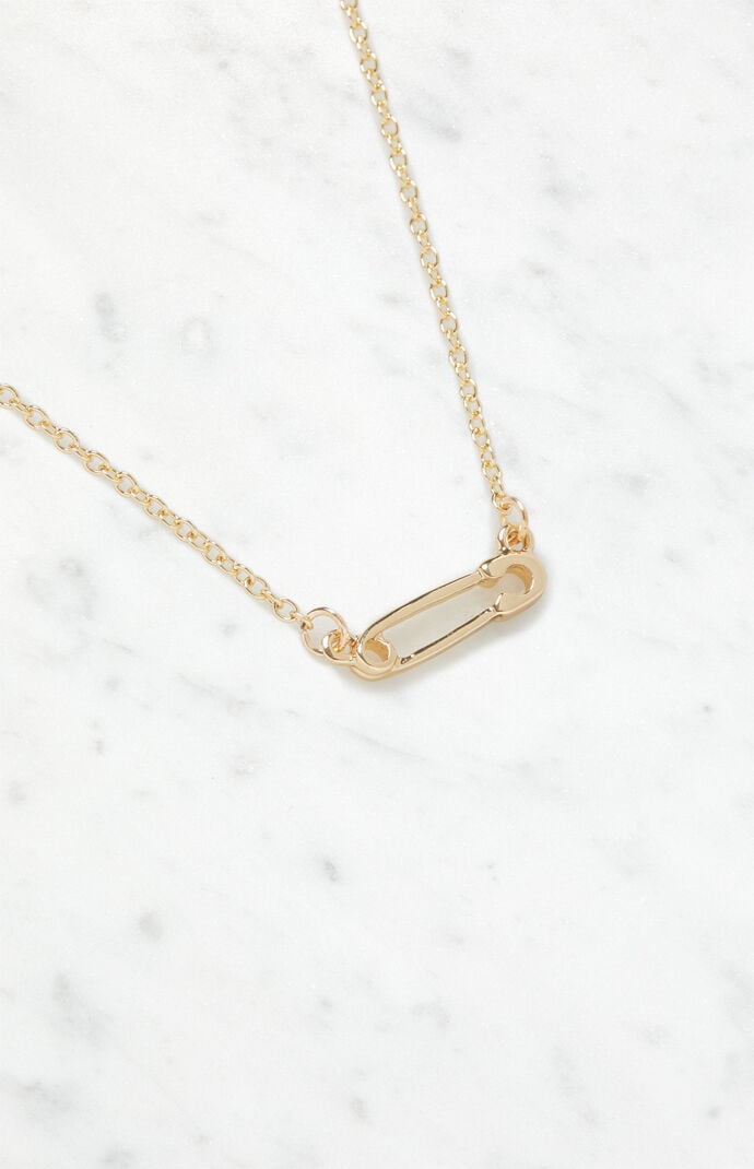chrome hearts safety pin necklace