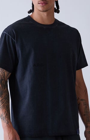 Black Vintage Wash Heavyweight T-Shirt image number 6