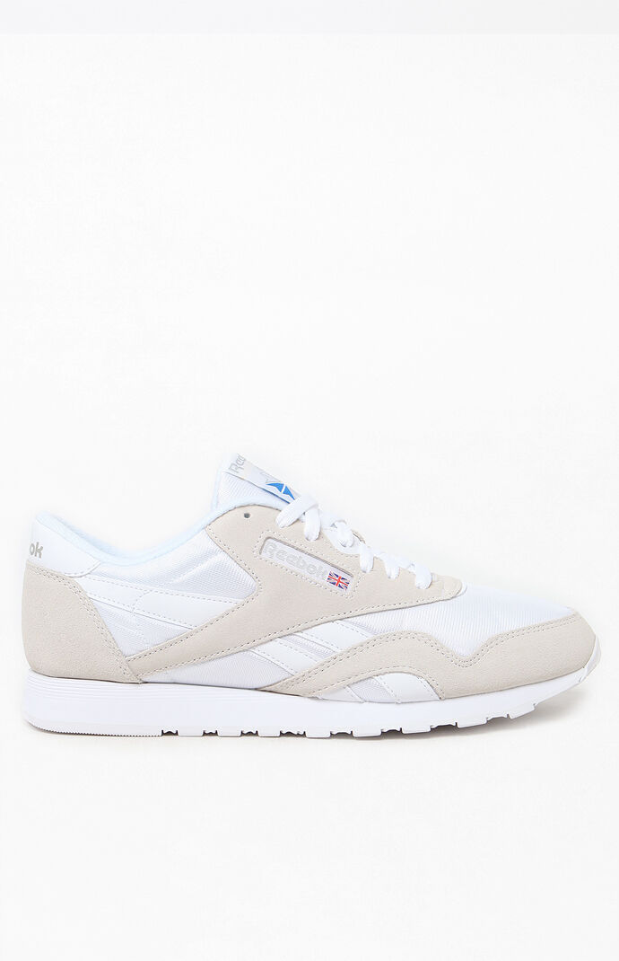 reebok classic nylon white womens