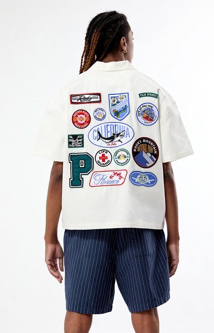 Pacsun Patchwork Camp Shirt