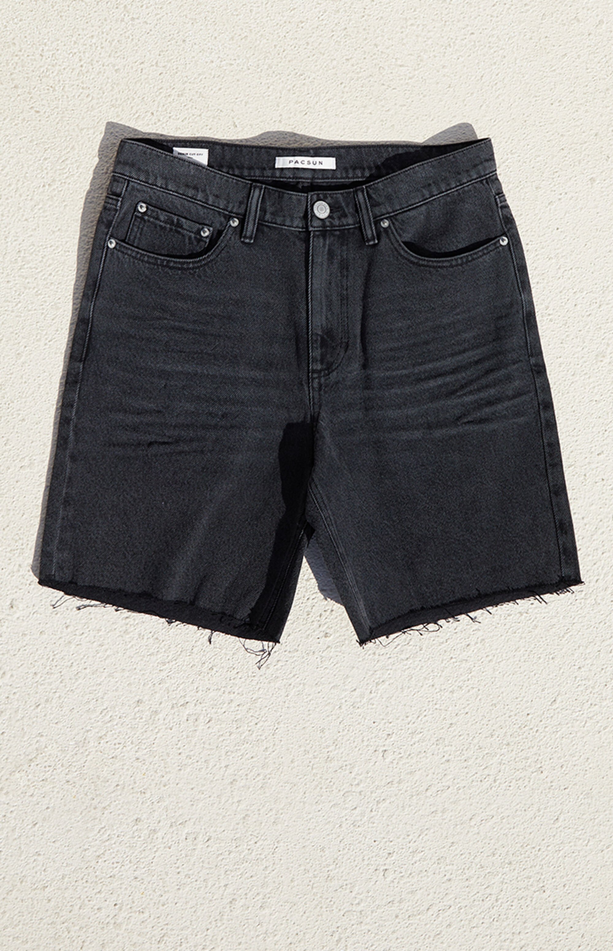 PacSun Eco Black Cut Off Denim Shorts PacSun