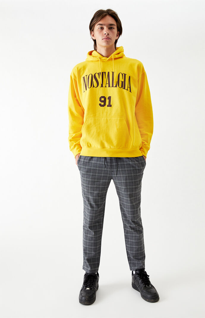 Gray Plaid Menswear Trouser Pants