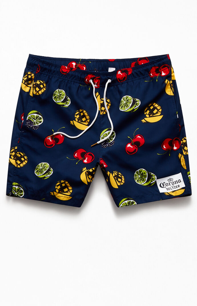 Corona Seltzer Fruit 16" Swim Trunks