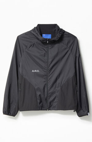 Active Black Performance Hooded Jacket image number 1