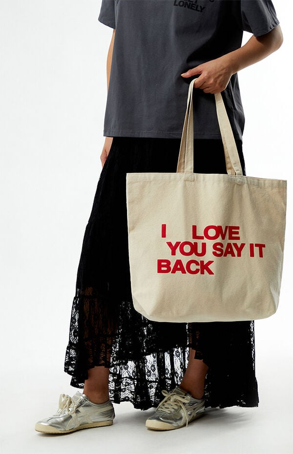 LONELY GHOST I Love You Say It Back Tote Bag