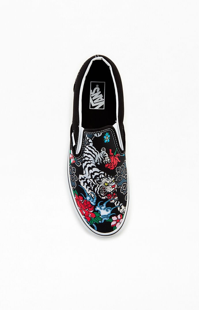 Vans tiger online slip on