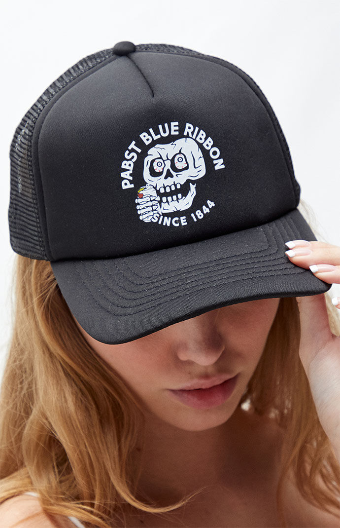 Pabst blue discount ribbon trucker hat