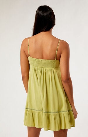 Trim V-Neck Babydoll Dress image number 4