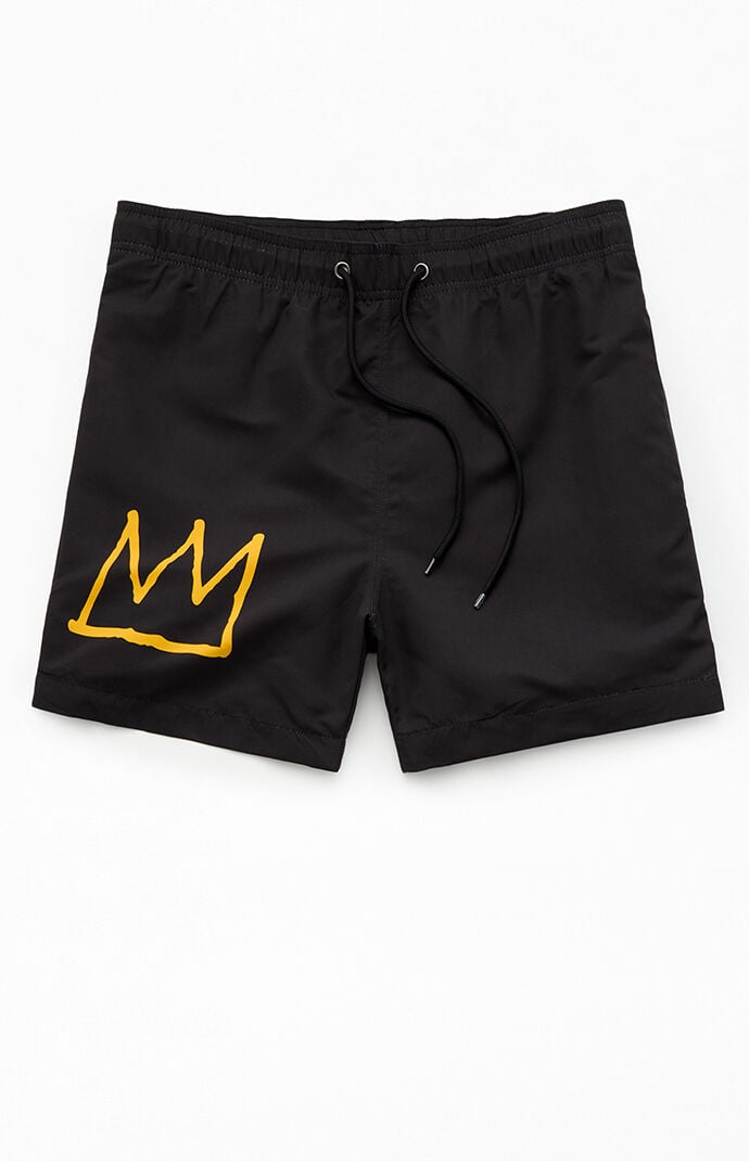 Ripple Junction Basquiat Colorblock 4" Swim Trunks