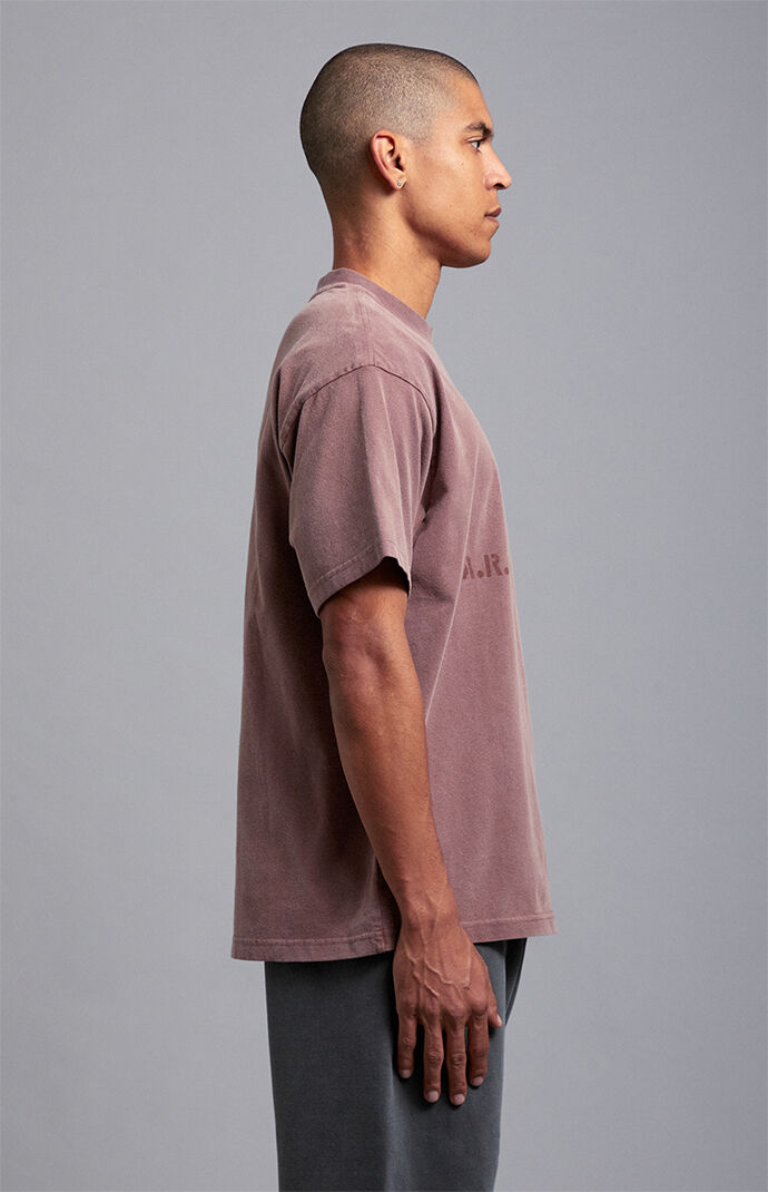 A.R.C. Taupe Vintage Wash Heavyweight Oversized T-Shirt