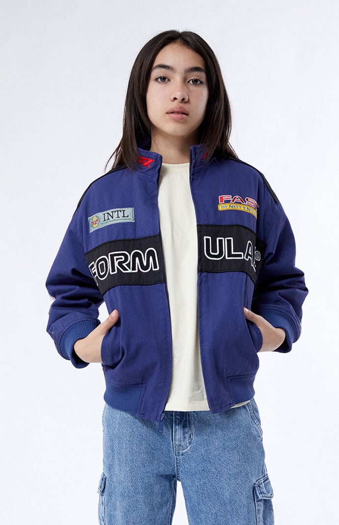 Kids racing jacket outlet
