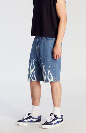 Inferno Denim Baggy Shorts image number 5