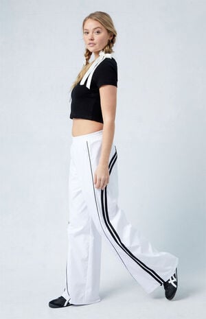 Variegated Striped Track Pants