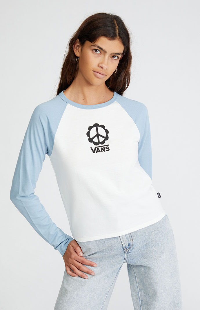 Vans raglan t shirt women's outlet