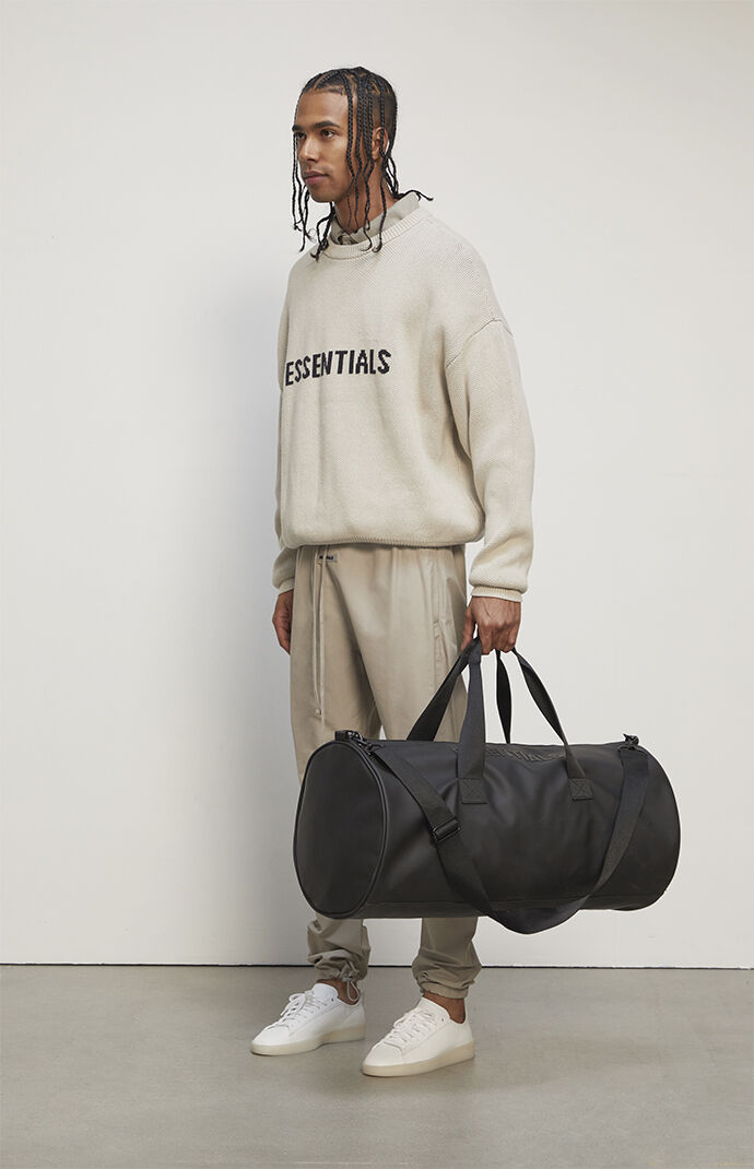 Fear Of God FOG Essentials Black Duffel Bag PacSun