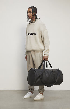 Fear Of God Fog Essentials Black Duffel Bag Pacsun