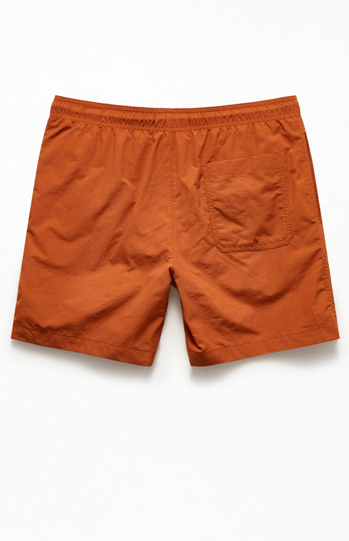 Solid Color 17" Swim Trunks